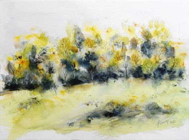Summer Forest - original watercolor painting on paper