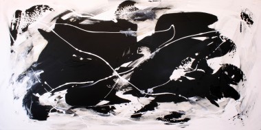 black and white abstract art