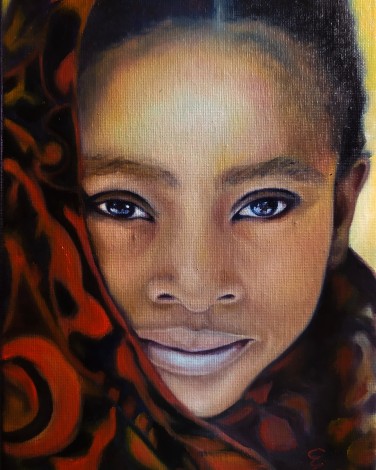 Portrait of african girl "