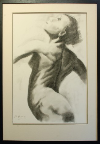 Nude study in charcoal