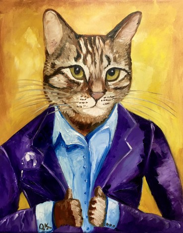 Cat in a suit 