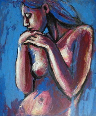 frontal female nude, face and breasts
