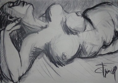 lying down nude woman