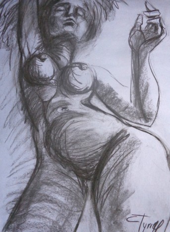 perspective nude drawing 