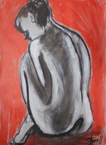 back of nude woman 