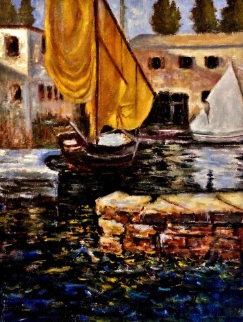 A Boat With A Golden Sail/San Vigilio 