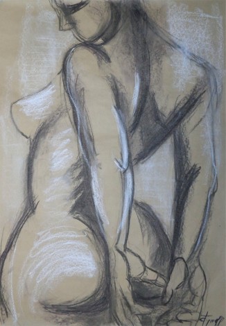 sensual female nude posture