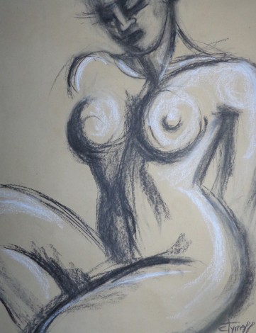 frontal torso nude woman