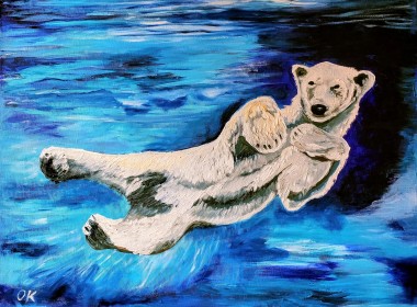 Polar bear, cute animal