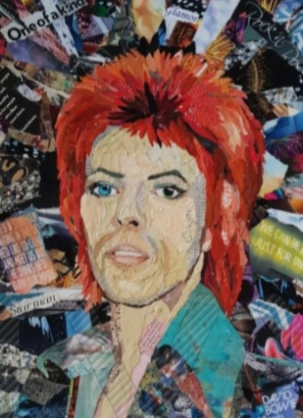 David Bowie art portrait starman