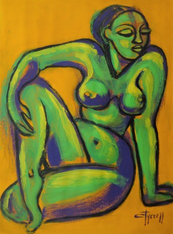 Yellow And Green Nude