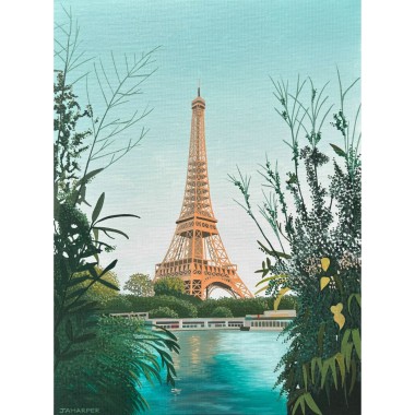 Eiffel Tower (with turquoise)