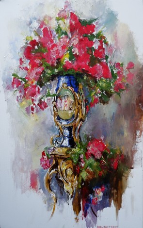 Fragrant Bouquet In An Old Vase