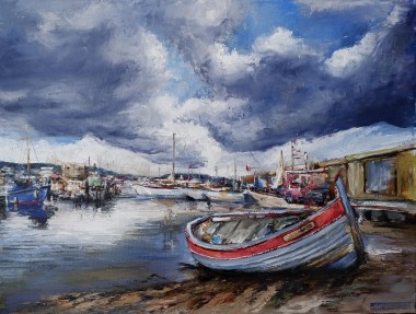Fishing Boats Before A Thunderstorm