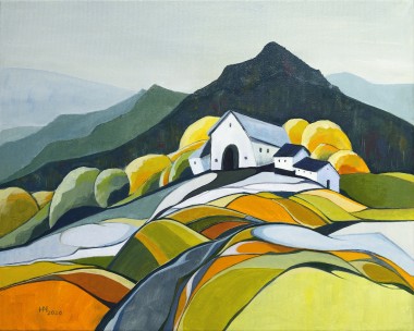 Spring in the Mountains - oil on canvas