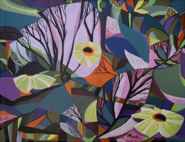 Sounds of the Forest - original acrylic painting on canvas