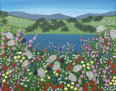 Meadow flowers painting 
