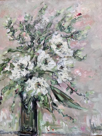 White Flowers
Flowers in a bouquet
Texture art
original art
