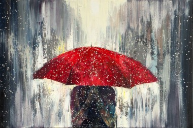 Red Umbrella Rain