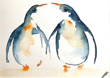 A Rather Sweet Pair of Penguins