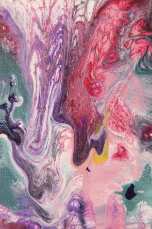 Sensation, abstract painting - close up