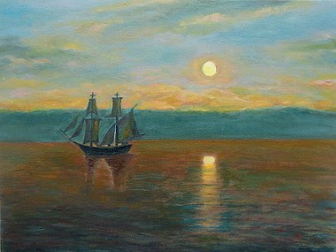A Ship by the Light of the Sinking Sun