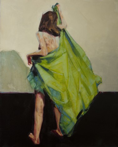 Modern Nude of a Woman in Green