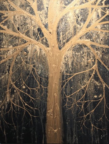 Black and Gold Tree (reserved)