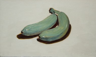 Blue Banana on white background