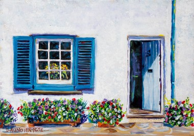 BLUE SHUTTERS, ST MAWES painting for sale