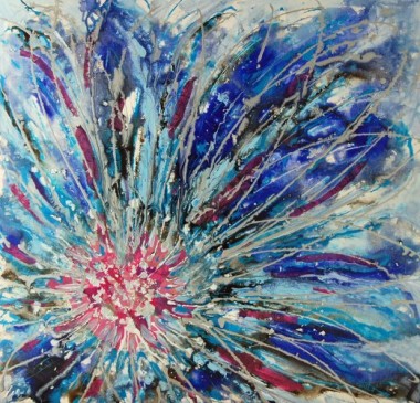 Blue Floral Abstract