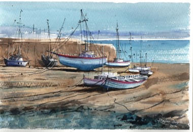 Boats At Coastal Cornwall