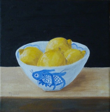  Lemons in a Bowl
