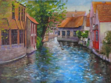 painting of Beautiful Bruges