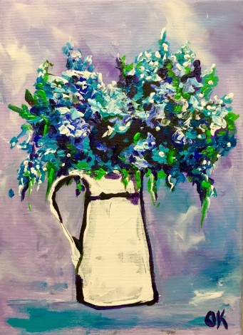 Wild Blue Flowers  #7