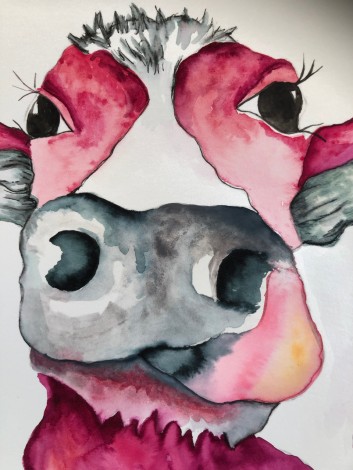 Cheeky Pink Cow 5