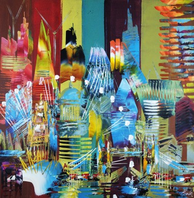City of London Abstract Painting 623