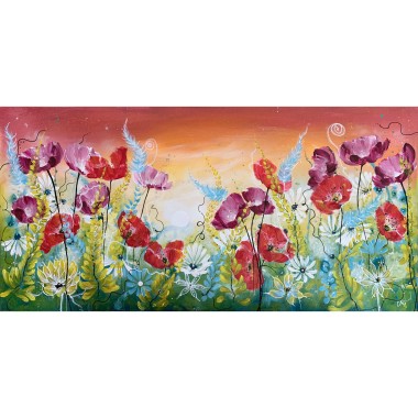 Colourful floral painting