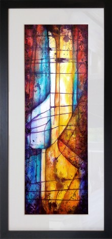 framed, stained glass