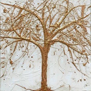 copper tree painting
