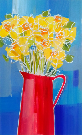 Daffodils in a Red Jug II
