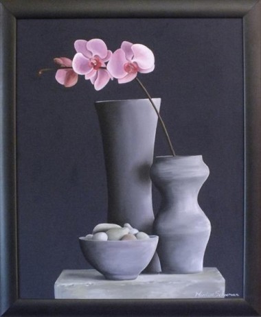 Orchids And Pebbles