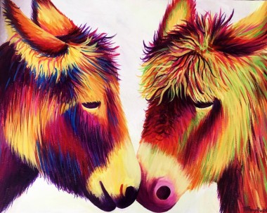 Rainbow Donkey Love