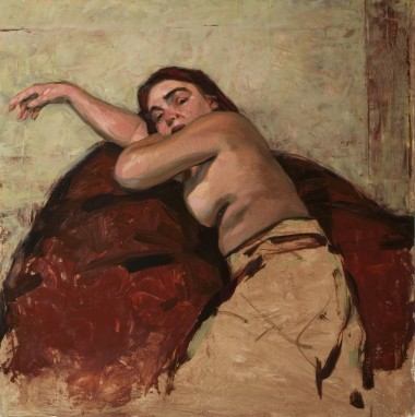 Modern portrait of a nude woman