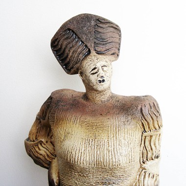 Ceramic Sculpture - Ariadne shows Theseus the way