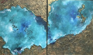 Undiscovered Sea - diptych