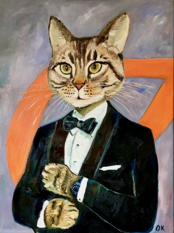 Cat James Bond. Cats never die. 