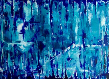 Blue Dreams Inspired by Stalactites and Nature. 
