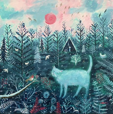 Winter Forest Cat