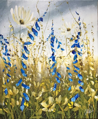 Flower meadow painting
